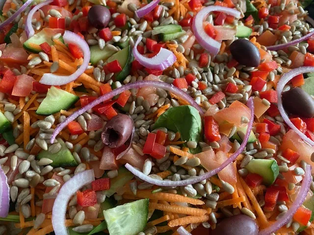 Garden salad, made fresh