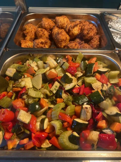 Oven-roasted veg